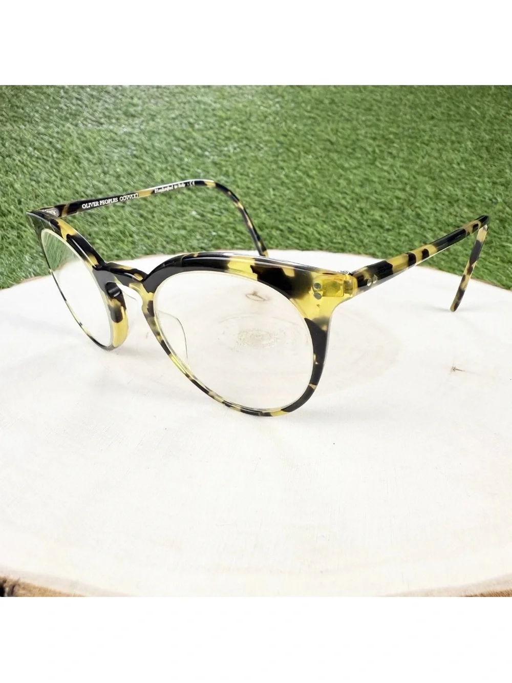 Oliver Peoples Eyeglasses Frames Jonsi OV5348U 1571 47-21-145 Yellow Havana Tort
